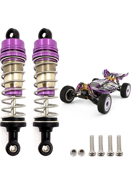 Wltoys 124019 Evrensel Metal Amortisör Mor Baskı Öncesi ve Sonra Uzaktan Kumanda Araba Yükseltmesi (Yurt Dışından)