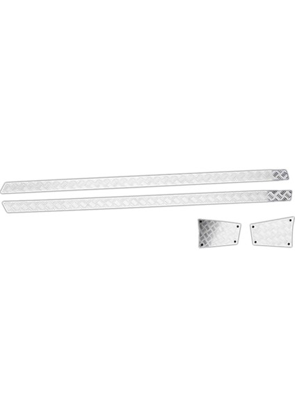 Metal Çelik Yan Çizilmez Plaka Trim Dekoratif Levha Traxxas TRX4M Defender 1/18 Rc Araba Yükseltme Parçaları, 1 (Yurt Dışından)