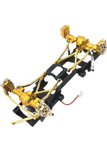Fms FCX24 Metal Şasi Bağlantıları Çekme Çubukları Bağlantı Çubukları 1/24 Rc Paletli Araba Yükseltme Parçaları Aksesuarları, Sarı (Yurt Dışından)