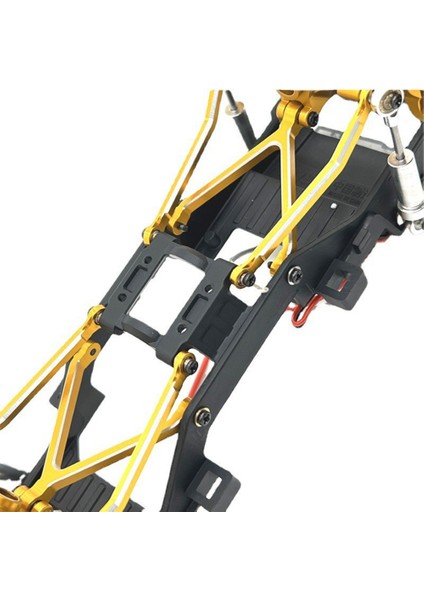 Fms FCX24 Metal Şasi Bağlantıları Çekme Çubukları Bağlantı Çubukları 1/24 Rc Paletli Araba Yükseltme Parçaları Aksesuarları, Sarı (Yurt Dışından)