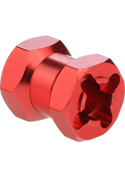 Rc Araba Metal 12MM Tekerlek Altıgen Hub 15MM Uzatma Çoğaltıcı Eksenel SCX10 D90 CC01 F350 1/10 Rc Paletli-Kırmızı (Yurt Dışından)