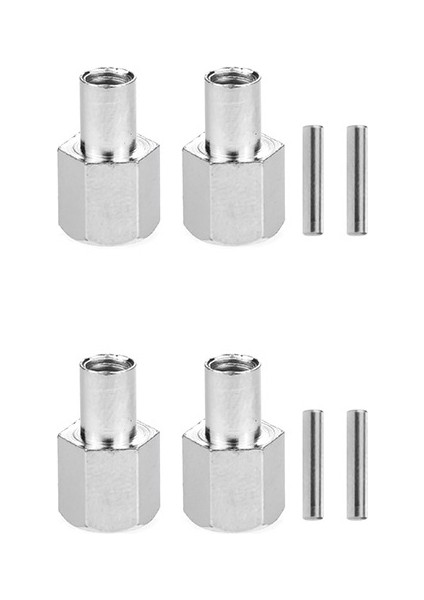 Rc Araba Metal 12MM Tekerlek Altıgen Hub 15MM Uzatma Çoğaltıcı Eksenel SCX10 D90 CC01 F350 1/10 Rc Paletli-Kırmızı (Yurt Dışından)