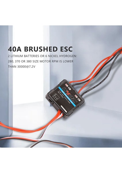 40A Fırçalanmış Esc Elektronik Hız Kontrol Cihazı Wpl C24 C34 Mn D90 MN99S MN86S Rc Araba Yükseltme Parçaları (Yurt Dışından)