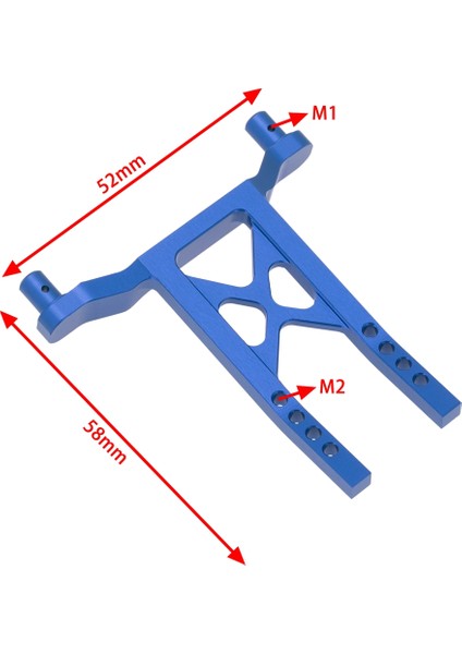 Metal Rc Araba Gövde Sonrası Traxxas Latrax Çöl Prerunner Teton Için Kabuk Sütun Bağlar 1/18 Rc Araba Yükseltme Parçaları, Kırmızı (Yurt Dışından) modelleri