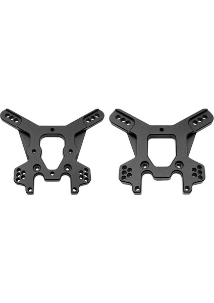 2 Adet Metal Şok Kulesi TKR5428 TKR5429 TKR5401 MT410 Tekno ET48.3 Rc Araba Yükseltme Parçaları Aksesuarları, Siyah (Yurt Dışından)