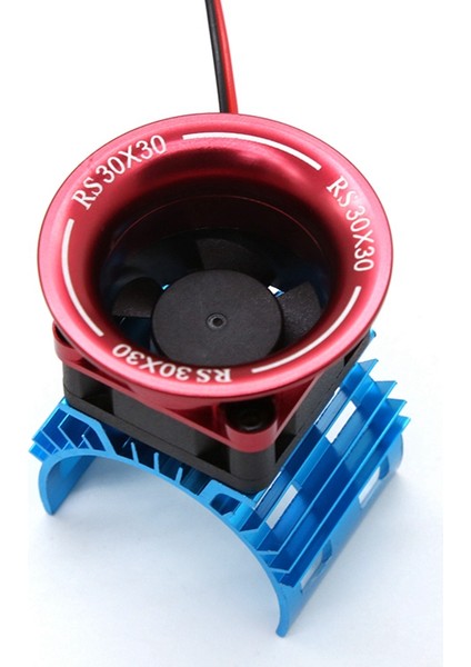 Motor Soğutucu Kapağı + Soğutma Fanı Wltoys A959-B 144001 124019 Hsp 1/8 1/10 Rc Araba 540 550 3650 Boyutu Motor Isı Emici (Yurt Dışından)