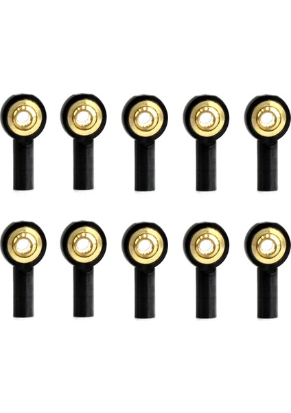 10 Adet Metal M2 Bağlantı Rot Ucu Küresel Mafsal Toka Direksiyon Itme Çubuğu Rot Ucu Rc Araba Tekne Için Yükseltme Parçaları, Siyah (Yurt Dışından)
