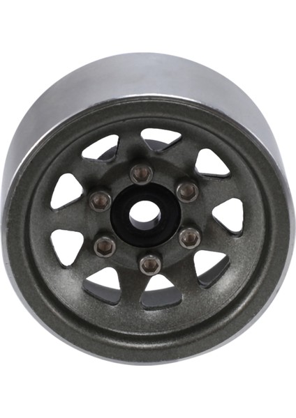Çelik 1.0 Beadlock Jant Tekerlek Hub 1/24 Rc Paletli Araba Eksenel SCX24 Sürgü C10 Jeep Gladyatör Bronco, Titanyum (Yurt Dışından) modelleri