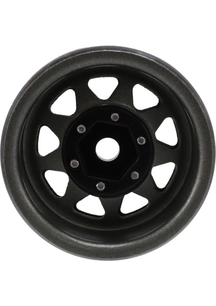 Çelik 1.0 Beadlock Jant Tekerlek Hub 1/24 Rc Paletli Araba Eksenel SCX24 Sürgü C10 Jeep Gladyatör Bronco, Titanyum (Yurt Dışından) indirimleri