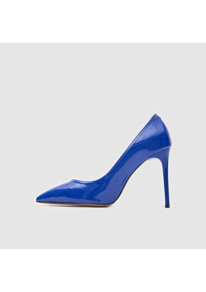 Kadın Stiletto [060061] , Mavi Rugan, 36 fiyatları