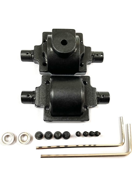 Metal Ön Arka Şanzıman Muhafazası Şanzıman Kapağı Haıboxıng Hbx 2098B 1/24 Rc Araba Yükseltme Parçaları Aksesuarları, Kırmızı (Yurt Dışından)