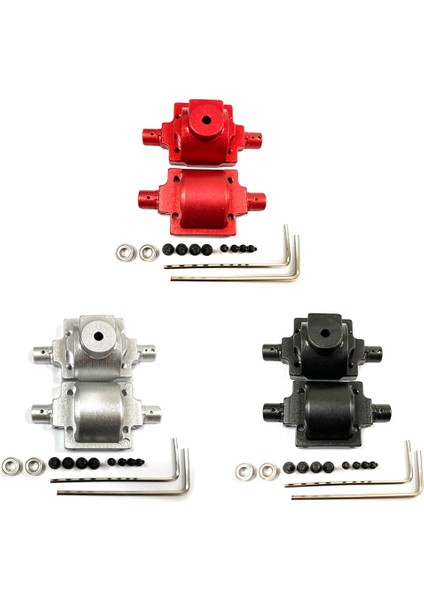Metal Ön Arka Şanzıman Muhafazası Şanzıman Kapağı Haıboxıng Hbx 2098B 1/24 Rc Araba Yükseltme Parçaları Aksesuarları, Kırmızı (Yurt Dışından) indirimleri