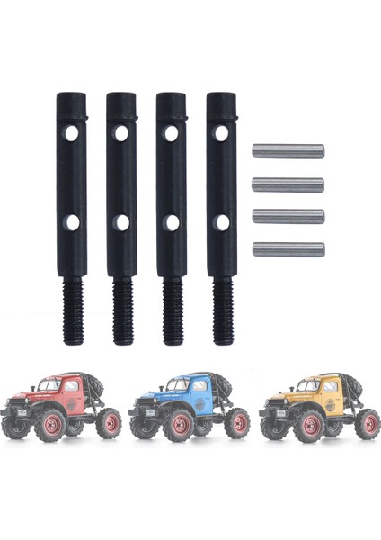 Fms FCX24 4 Adet Metal Çelik Portal Aks Çıkış Tahrik Mili 1/24 Rc Paletli Araba Yükseltme Parçaları Aksesuarları (Yurt Dışından) indirimleri