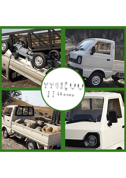 Metal Direksiyon Kupası Üst Alt Salıncak Kolu Koltuk Direksiyon Kaydırıcısı Wpl D12 1/10 Rc Araba Yükseltme Parçaları, 2 (Yurt Dışından)