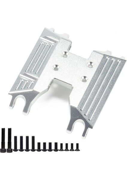 Metal Şasi Kızak Plakası Merkezi Şanzıman Şanzıman Sabitleme Kaidesi Eksenel UTB18 Capra 1/18 Rc Paletli Araba Parçaları, Gümüş (Yurt Dışından)