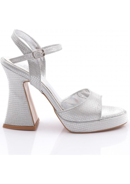 3007 Kadin Kalin Topuklu Abiye Ayakkabi