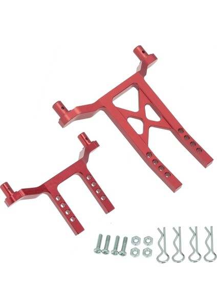 Metal Rc Araba Gövde Sonrası Traxxas Latrax Çöl Prerunner Teton Için Kabuk Sütun Bağlar 1/18 Rc Araba Yükseltme Parçaları, Kırmızı (Yurt Dışından)