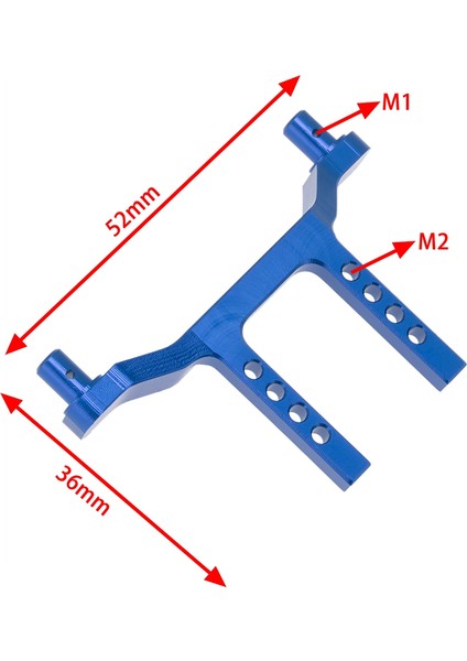 Metal Rc Araba Gövde Sonrası Traxxas Latrax Çöl Prerunner Teton Için Kabuk Sütun Bağlar 1/18 Rc Araba Yükseltme Parçaları, Kırmızı (Yurt Dışından) fiyatları