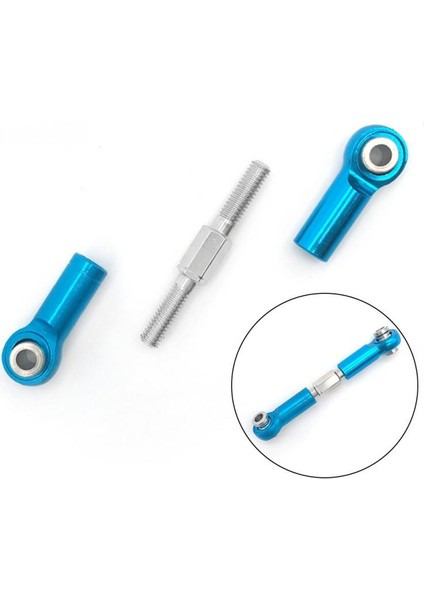 6 Adet Ayarlanabilir Metal Bağlantı Çekme Çubuğu Ön/arka Servo Bağlantı Wltoys A949 A959 A969 A979 K929 Rc Araba Yükseltme Yedek, Kırmızı (Yurt Dışından)