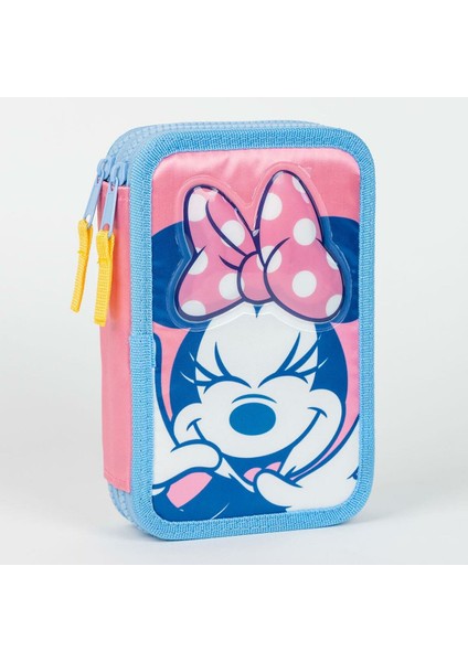 Ikili Kalem Kutusu Minnie Mouse Pembe 12,5 x 19,5 x 4,5 cm (Yurt Dışından)