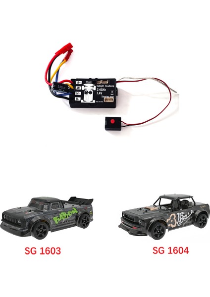 Rc Araba 2.4g Esc Yardımcı Gyro ile Sg 1603 Sg 1604 SG1603 SG1604 UD1601 UD1602 1/16 Rc Araba Yedek Parça Aksesuarları (Yurt Dışından)