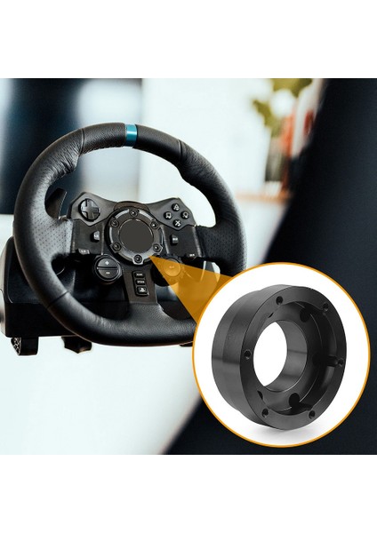 Logitech G29 G920 G923 70MM Adaptör Plakası Için 13 Inç Direksiyon Pcd Yarış Araba Oyunu Modifikasyonu-Siyah (Yurt Dışından)