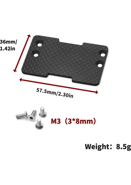 Vp Vs4-10 VS4-10PRO Karbon Fiber Pil Plakası Eksenel SCX10 Kontrol Araba Dıy Rc Paletli Kamyon (Yurt Dışından)
