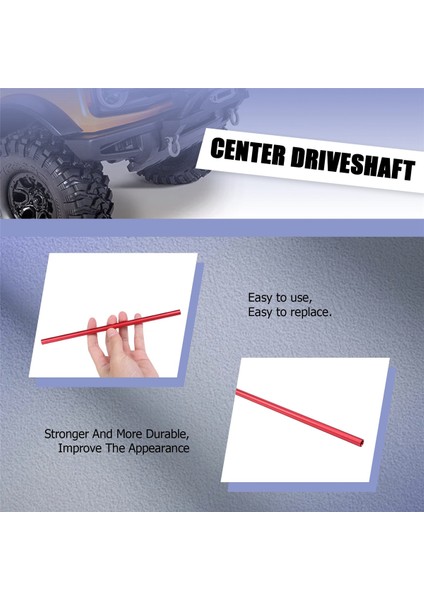 Metal Merkezi Tahrik Mili Merkezi Tahrik Mili 6855 1/10 Traxxas Slash 4x4 4WD Ralli 4x4 Rc Araba Parçaları, Kırmızı (Yurt Dışından) modelleri