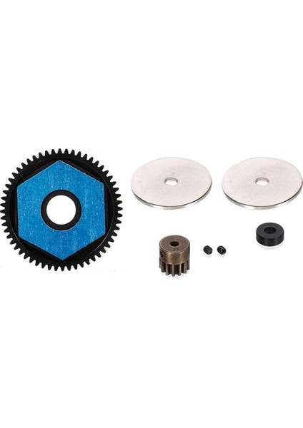 56T Düz Dişli 13T Motor Dişli Şanzıman Şanzıman Dişlileri Seti 1/10 Rc Paletli Araba Eksenel SCX10 SCX10 Iı Yükseltme Parçaları (Yurt Dışından) modelleri