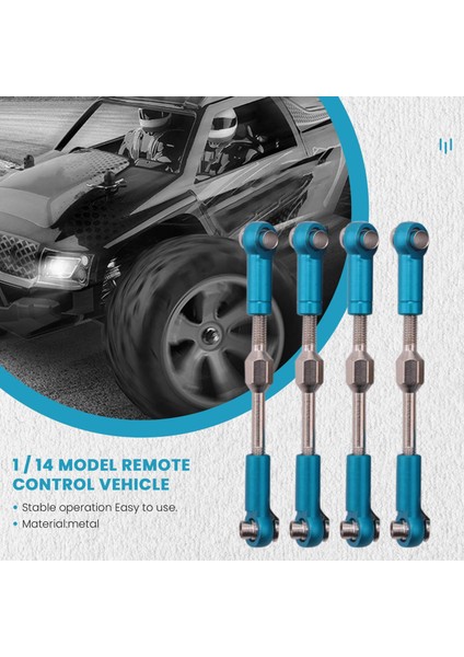 Wltoys Için 1:14 144001 Rc Araba Tam Yükseltme Yedek Parça Metal C Koltuk Direksiyon Kupası Salıncak Kolu Merkezi Tahrik Mili, Mavi (Yurt Dışından)