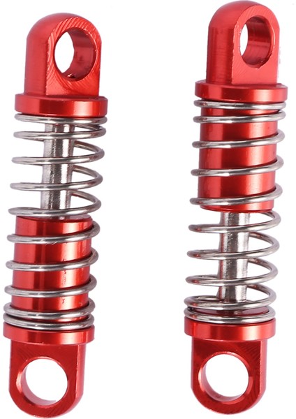 2 Adet 1/28 Rc Alüminyum Amortisörler Wltoys Rc Araba K969 K989 K999 P929 4WD Kısa Kulvar Drift Araba Yükseltme Parçaları-Kırmızı (Yurt Dışından) modelleri