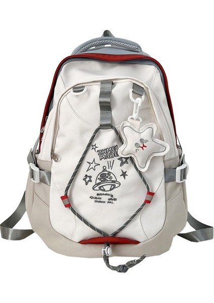 Ur Kore Tarzı Basit Kadın Üniversite Öğrencisi Okul Çantası Ortaokul Öğrencisi Sırt Çantası Büyük Kapasiteli Seyahat Çantası (Yurt Dışından)