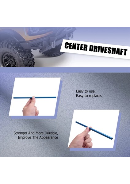 Metal Merkezi Tahrik Mili Merkezi Tahrik Mili 6855 1/10 Traxxas Slash 4x4 4WD Ralli 4x4 Rc Araba Parçaları, Koyu Mavi (Yurt Dışından) fiyatları