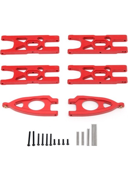 Arrma 1/10 Granit Gerilim Mega 2WD Rc Araba Yükseltme Parçaları Aksesuarları Için Metal Ön ve Arka Süspansiyon Kolu Seti, 1 (Yurt Dışından)