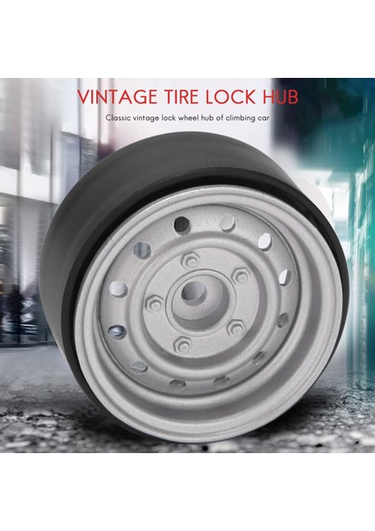 Adet Metal 1.9 Inç Beadlock Jant Hub 1/10 Rc Paletli Araba Eksenel SCX10 90046 Traxxas Trx4 RC4WD D90 D110, Gümüş 12 Küçük Delik (Yurt Dışından)