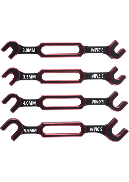 4 Adet Anahtarı 3-3.2 3.5-3.7 4-5 5.5-6mm Çift Uçlu Evrensel Anahtar Gerdirme Anahtarı Rc Araba Için Traxxas Eksenel SCX10,1 (Yurt Dışından)