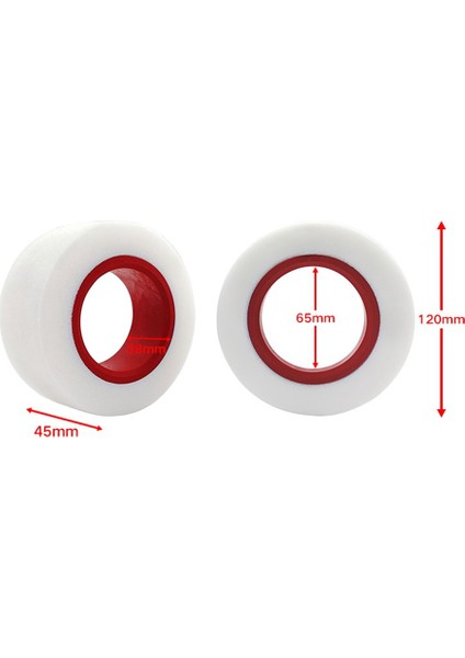 120MM Çift Kademeli Tpe Köpük Sünger Fit 2.2 Inç Tekerlek Lastikleri 1/10 Rc Paletli Araba Eksenel SCX10 Wraith Capra Traxxas, Kırmızı (Yurt Dışından)