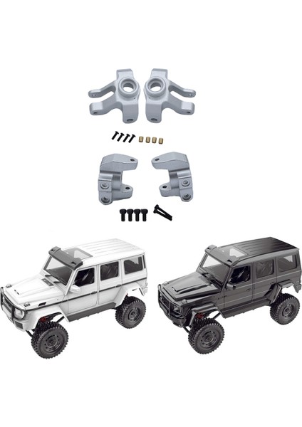 Metal Direksiyon Kupası Direksiyon Mafsalı C-Hub Taşıyıcı MN86S MN86 MN86KS MN86K Mn G500 1/12 Rc Araba Yükseltme Parçaları, Gümüş (Yurt Dışından)