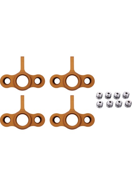 4 Adet Metal Direksiyon Mafsalları Hub Taşıyıcı Blok EA1003 Jlb Yarış Cheetah 1/10 Rc Araba Canavar Kamyon Yükseltme Parçaları, Sarı (Yurt Dışından)