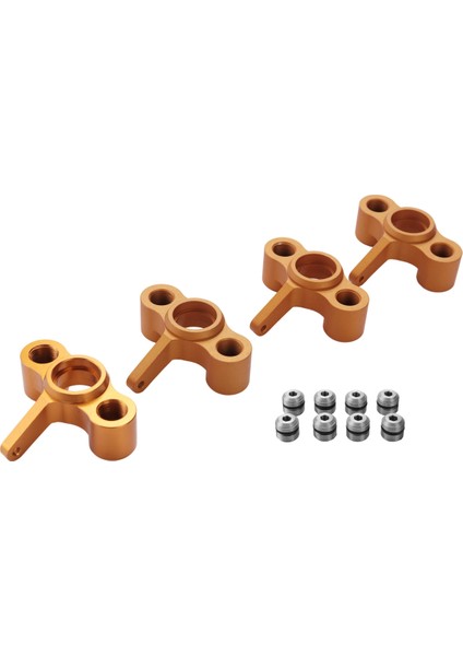 4 Adet Metal Direksiyon Mafsalları Hub Taşıyıcı Blok EA1003 Jlb Yarış Cheetah 1/10 Rc Araba Canavar Kamyon Yükseltme Parçaları, Sarı (Yurt Dışından)