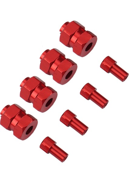 4 Adet Metal Genişletilmiş 7 mm Altıgen Tekerlek Hub Birleştirici + 4 mm Eksenel SCX24 90081 AXI00001 1/24 Rc Paletli Araba Yükseltme Parçaları, 2 (Yurt Dışından)