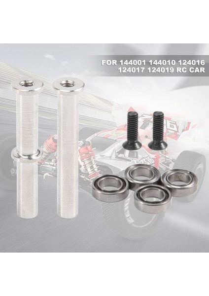 2 Adet Direksiyon Kolonu Için Rulman ile Wltoys 144001 144010 124016 124017 124019 Rc Araba Yükseltme Parçaları Aksesuarları (Yurt Dışından)