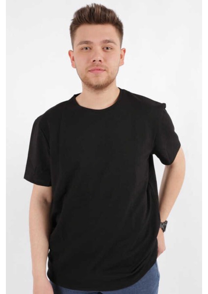 4154 Erkek Bisiklet Yaka T-Shirt