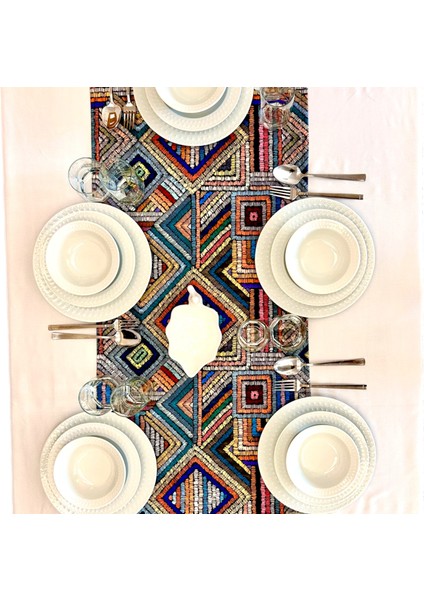 Premium Runner Masa Örtüsü Dekoratif Masa Örtüsü Balkon Masa Örtüsü fırsatları