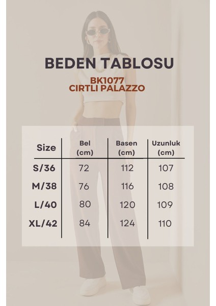 Kadın Likralı Cırt Kapama Palazzo Pantolon 1077 fiyatları