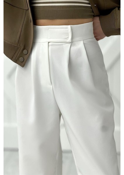 Kadın Likralı Cırt Kapama Palazzo Pantolon 1077 fırsatları