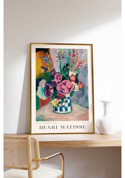 House Gorgeous Henri Matisse Les Pivoines Tasarımlı Çerçevesiz Poster