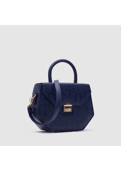 Kadın Monogram El Çantası 930038, Lacivert fiyatları