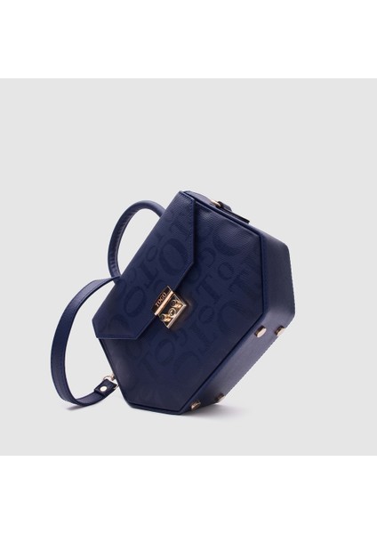 Kadın Monogram El Çantası 930038, Lacivert modelleri