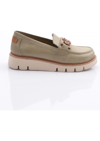 D24YA-3205 Kadın Deri Loafer Ayakkabı